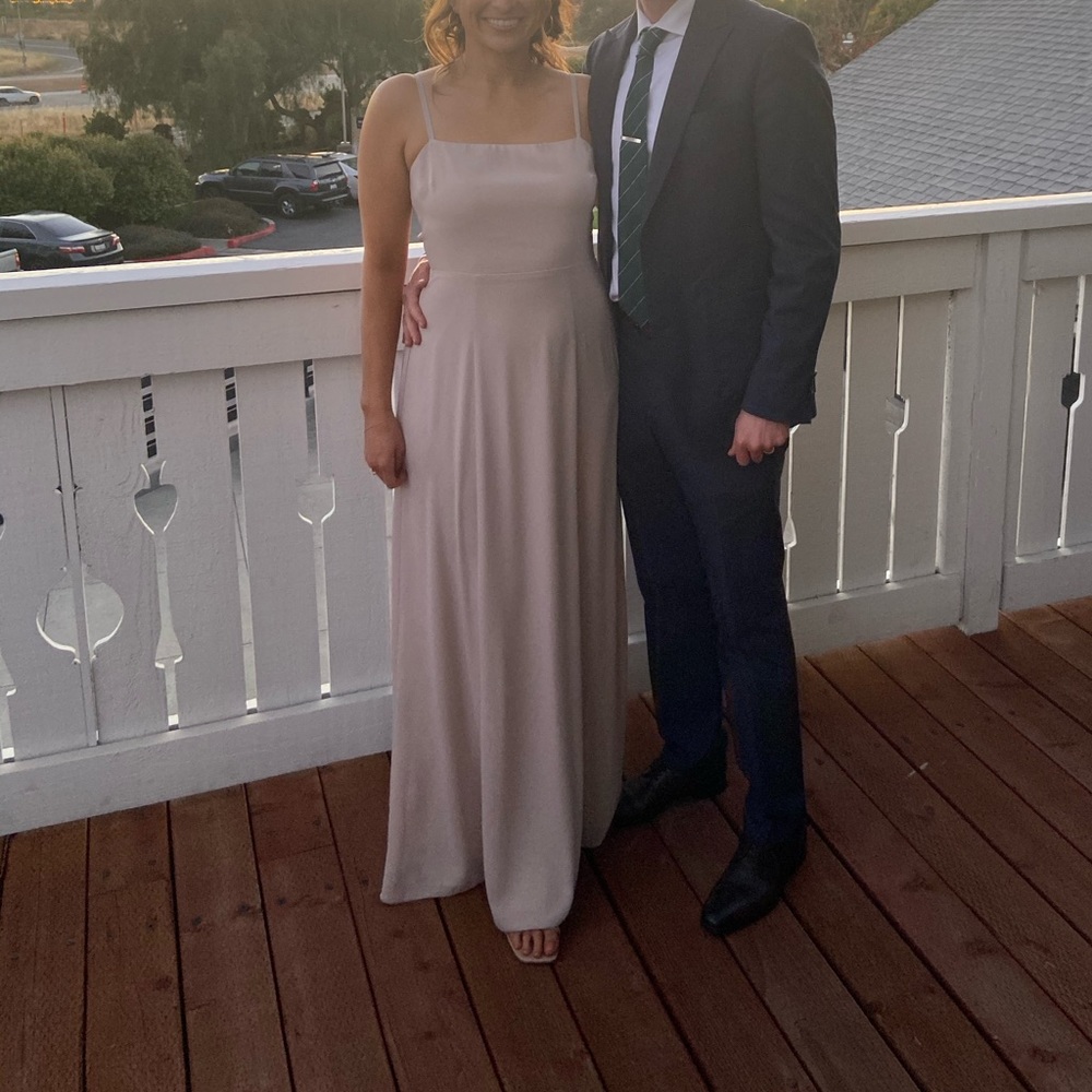 Show Me Your Mumu - Lauren Tie Back Maxi Dress - Show Me The Ring Crisp